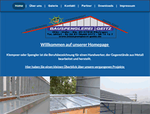 Tablet Screenshot of bauspenglerei-geitz.de